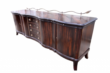 Spektakularny bufet ART DECO 1930 rok, heban makassar 