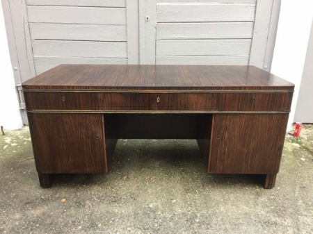 Biurko ART DECO heban makassar 1930 rok WK MOBEL